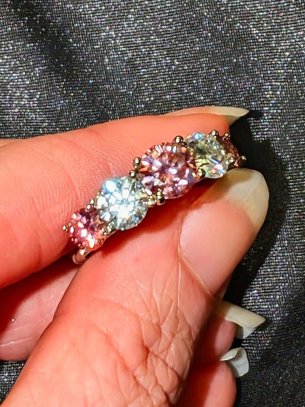 5 ct. VVS1 Moissanite diamond 925 sterling silver ring